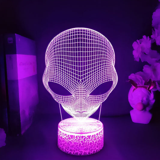Lampe 3D Alien - Déco Gaming