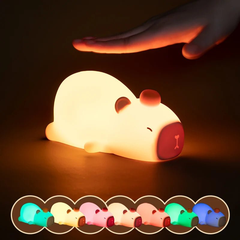 Lampe de bureau en silicone Capybara - Déco Gaming
