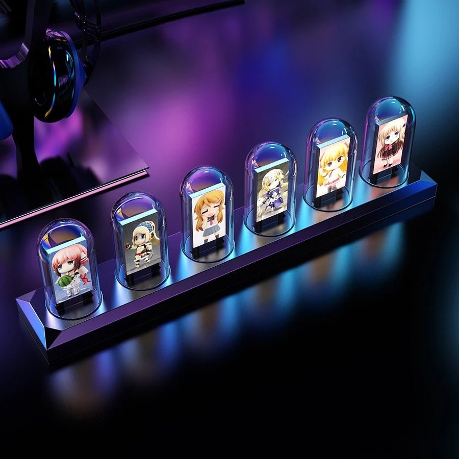 Lampe de bureau Tube nixie RGB - Déco Gaming