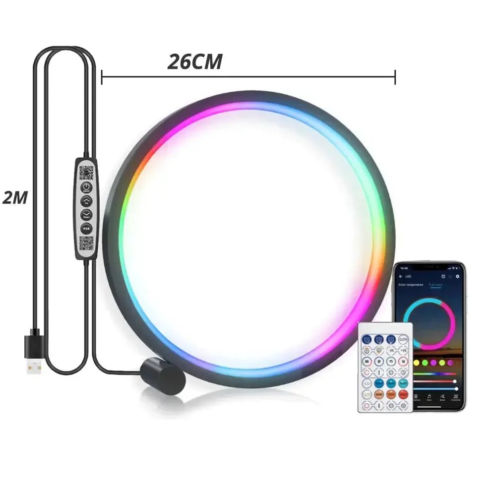 Lampe LED RGB Ronde - Déco Gaming