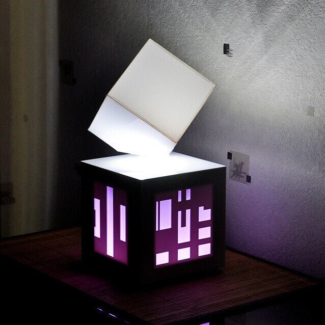 Lampe Lévitation Cube enceinte intégrée - Déco Gaming