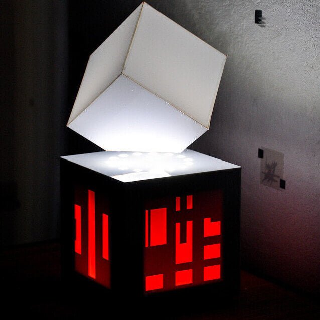 Lampe Lévitation Cube enceinte intégrée - Déco Gaming