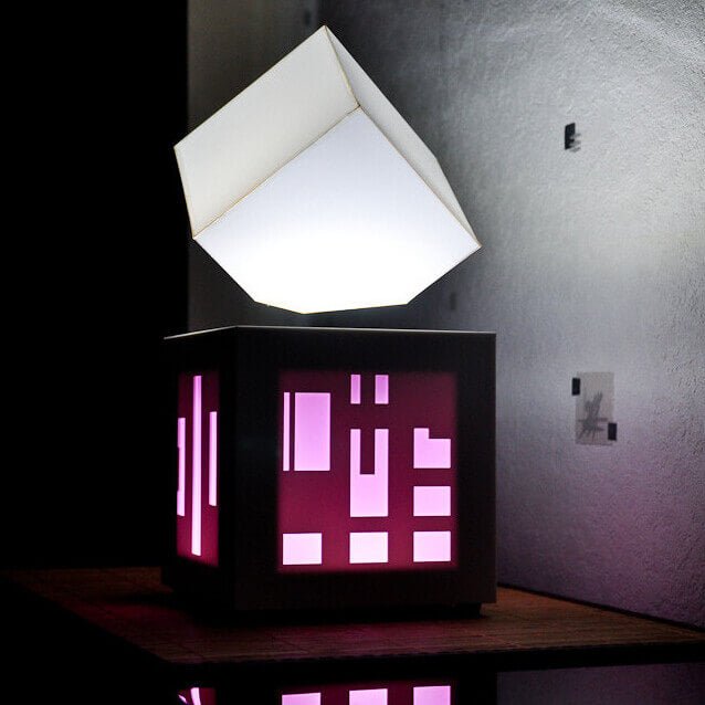 Lampe Lévitation Cube enceinte intégrée - Déco Gaming