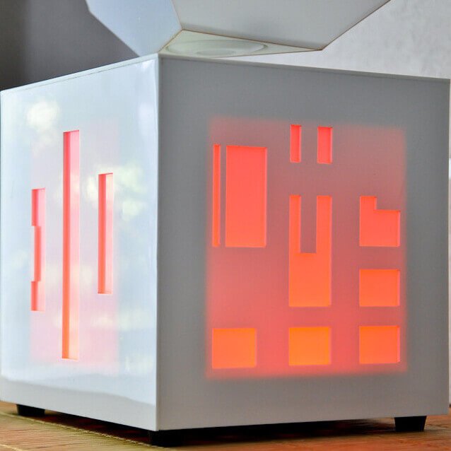 Lampe Lévitation Cube enceinte intégrée - Déco Gaming