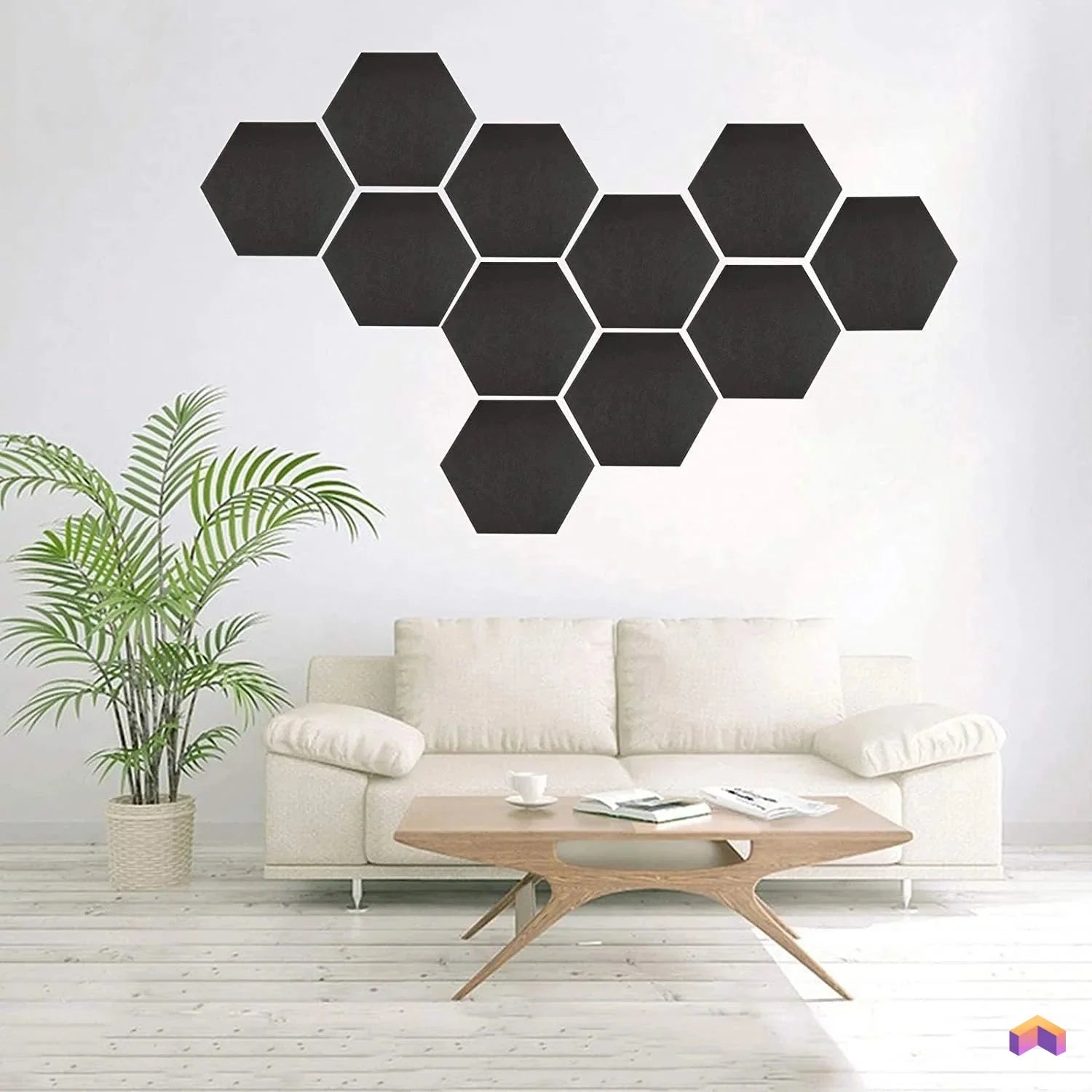 Panneau Acoustique Hexagonal - Déco Gaming