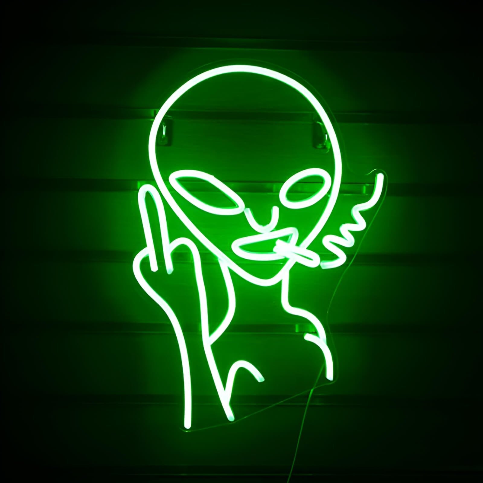 Panneau LED Alien - Déco Gaming