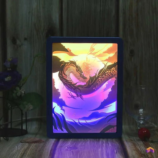 Tableau Lumineux Dragon - Déco Gaming