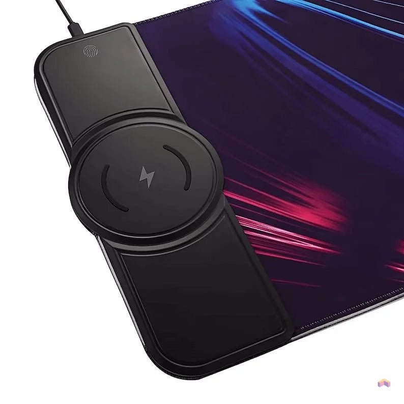 Tapis de Souris RGB XXL + Chargeur sans fil - Déco Gaming